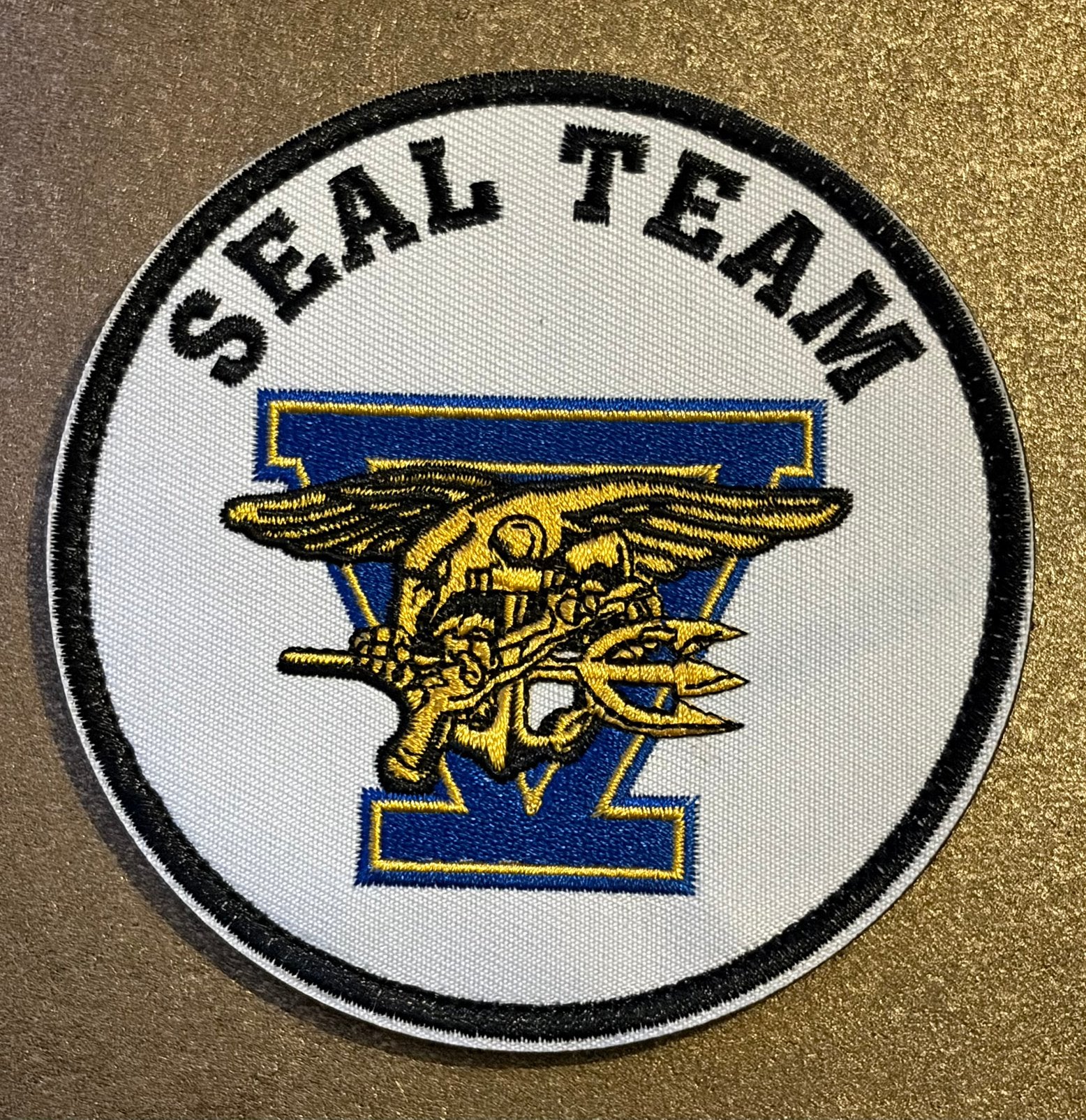 US Navy Seal team 5 patch (velcro), Ophalen of Verzenden, Marine, Amerika, Embleem of Badge