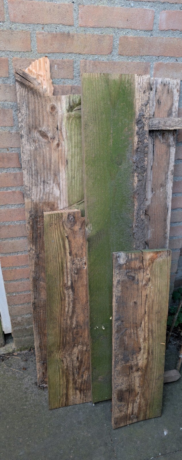 gratis brandhout/oud hout, Tuin en Terras, Ophalen, Gebruikt