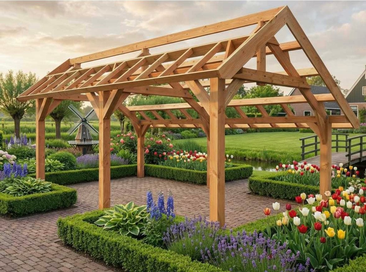Douglas kapschuur / pergola / overkapping 560x360x325, Ophalen, Nieuw