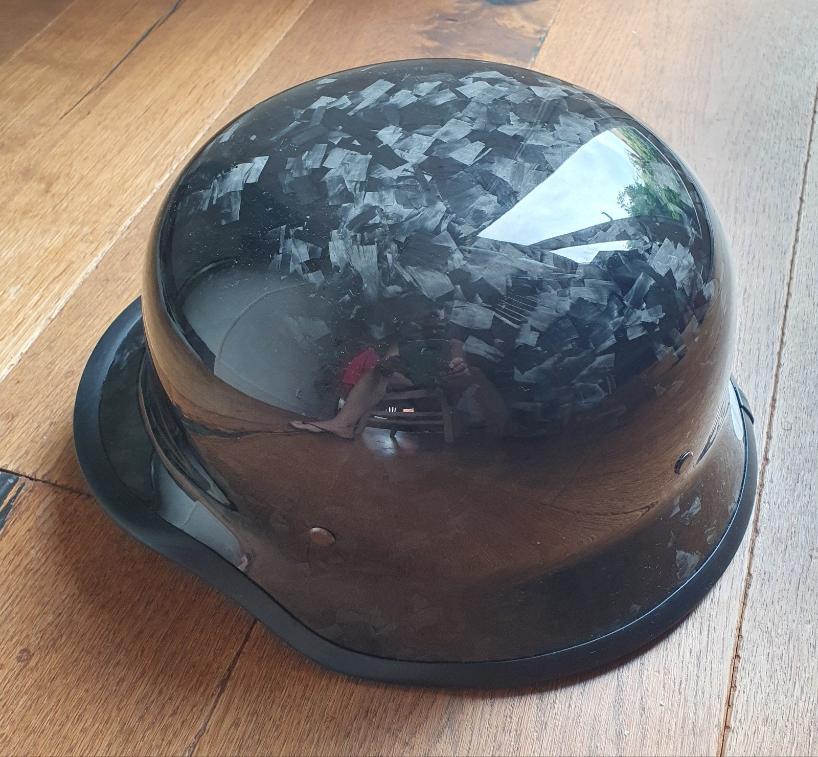 Royal Vintage Jethelm - Carbon Look - Maat XL, Motoren, Overige merken, Heren, Ophalen of Verzenden, Nieuw zonder kaartje