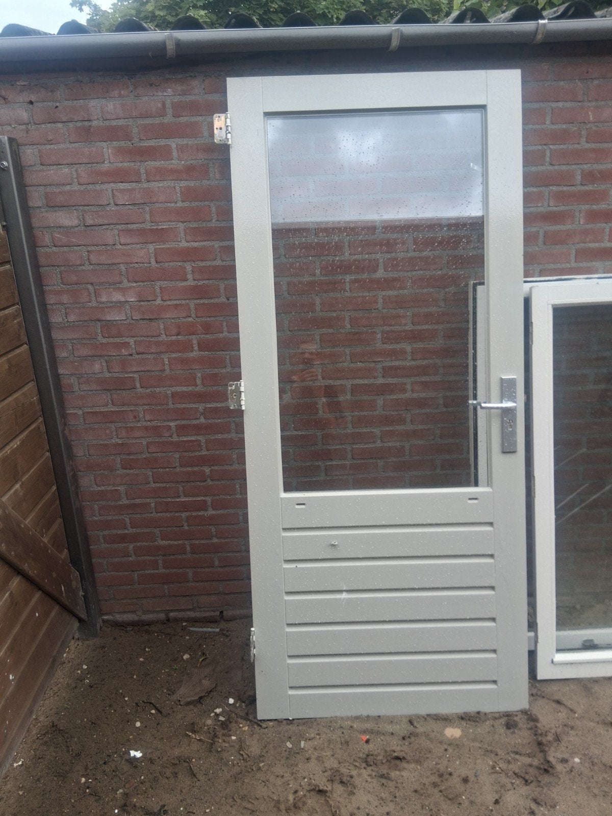 Buitendeur, Doe-het-zelf en Verbouw, Kozijnen en Schuifpuien, 75 tot 150 cm, Gebruikt, Deurkozijn, Ophalen of Verzenden