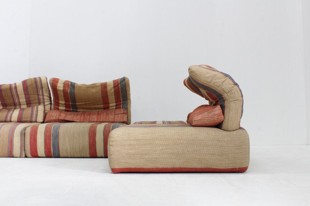 Vintage Roche Bobois Voyage Immobile modulaire sofa, Huis en Inrichting, Gebruikt, Vintage, Ophalen of Verzenden, Rechte bank