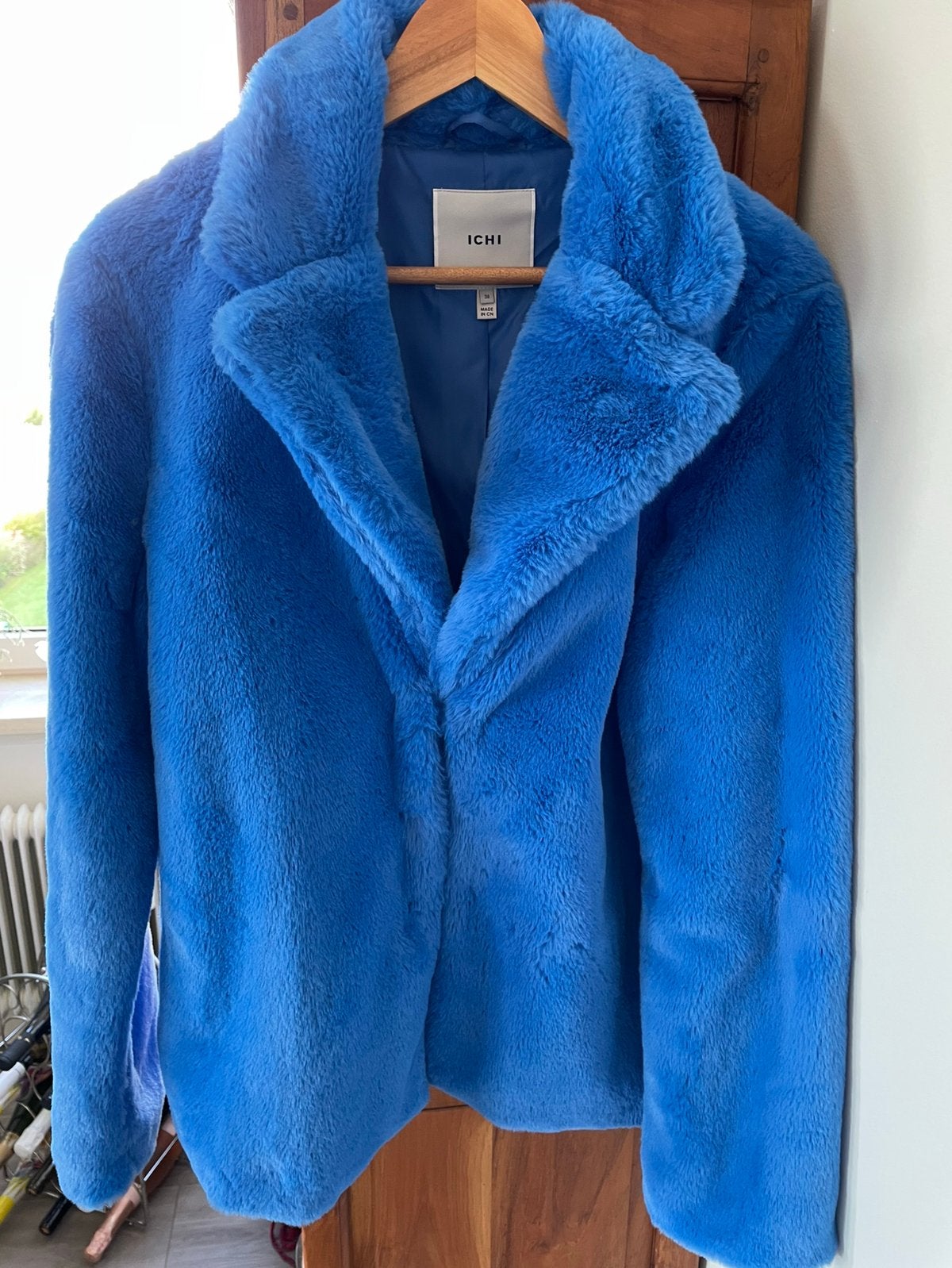 Jas z.g.a.n. blauw ICHI, Ophalen of Verzenden, Zo goed als nieuw, Maat 38/40 (M), Blauw