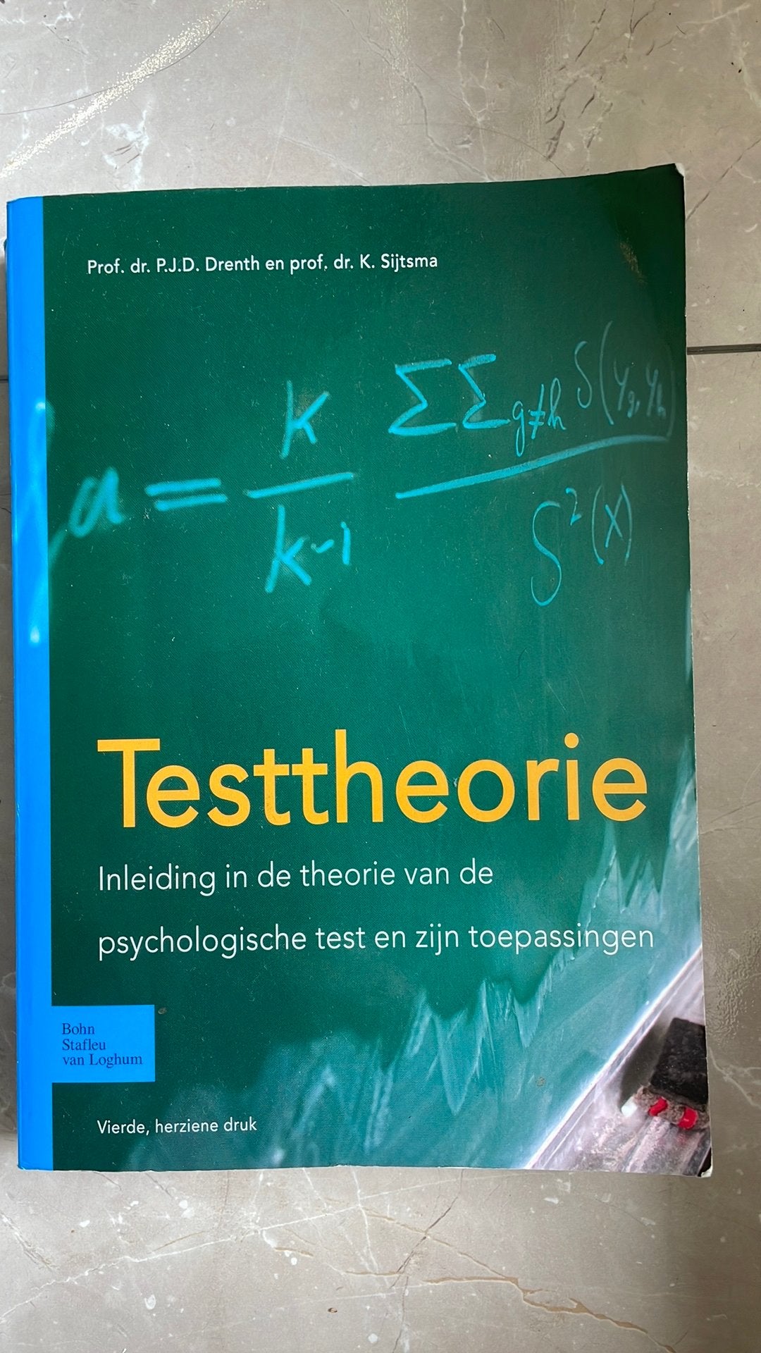 P.J.D. Drenth - Testtheorie, Boeken, Ophalen, Zo goed als nieuw, P.J.D. Drenth; K. Sijtsma