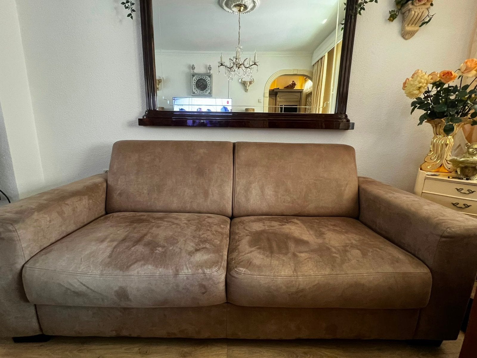 2-persoons bankstel met 2 fauteuils - Nette staat, Huis en Inrichting, Banken | Bankstellen, Ophalen of Verzenden, Gebruikt, Tweepersoons