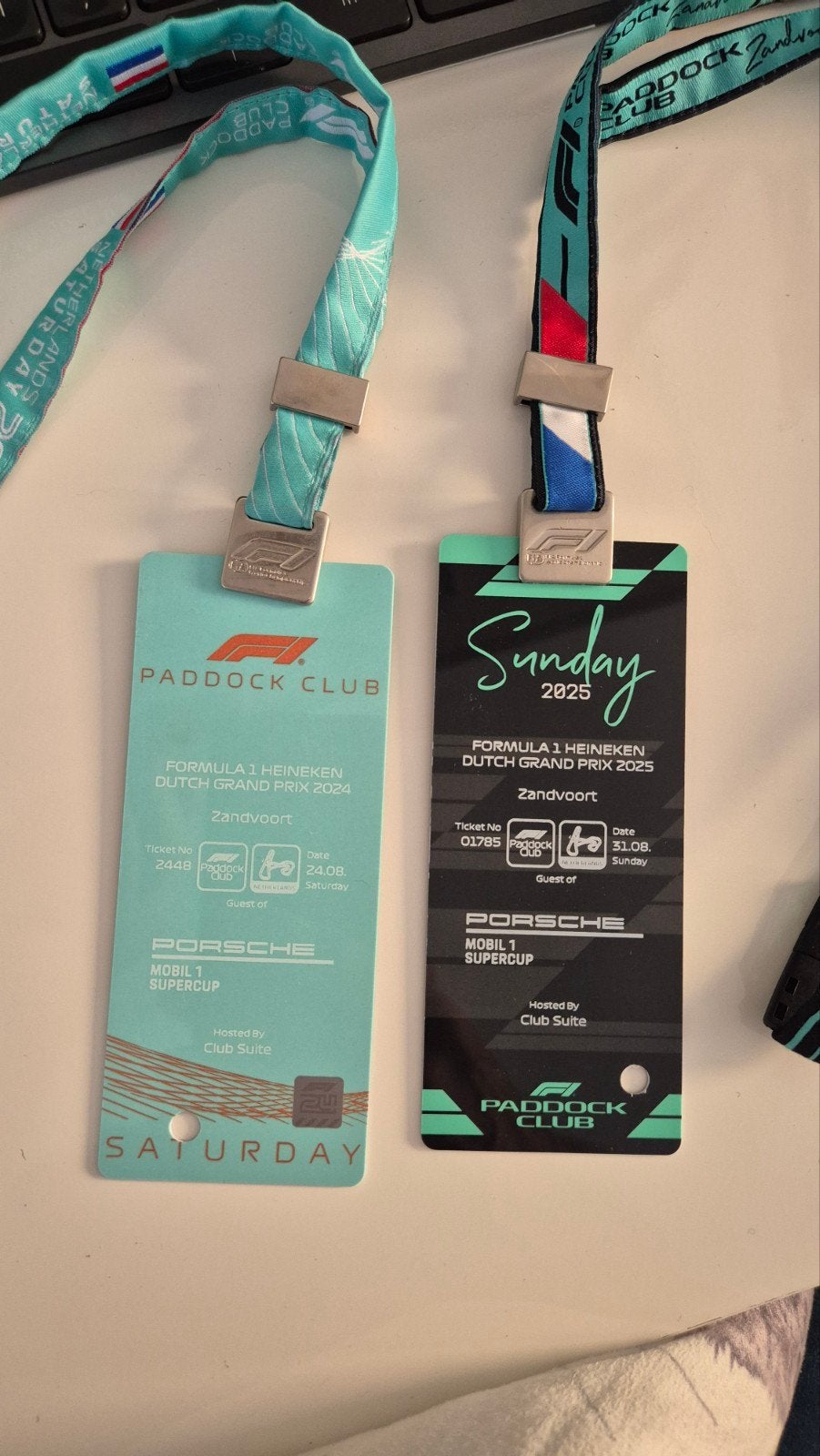 F1 Dutch Grand Prix Zandvoort Paddock Club Pass 2024 2025, Ophalen of Verzenden, Zo goed als nieuw, Formule 1