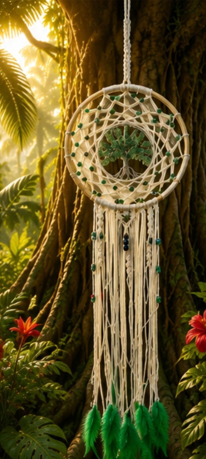 Dromenvanger met Aventurijn Edelstenen - 90 cm, Huis en Inrichting, Woonaccessoires | Overige, Ophalen of Verzenden