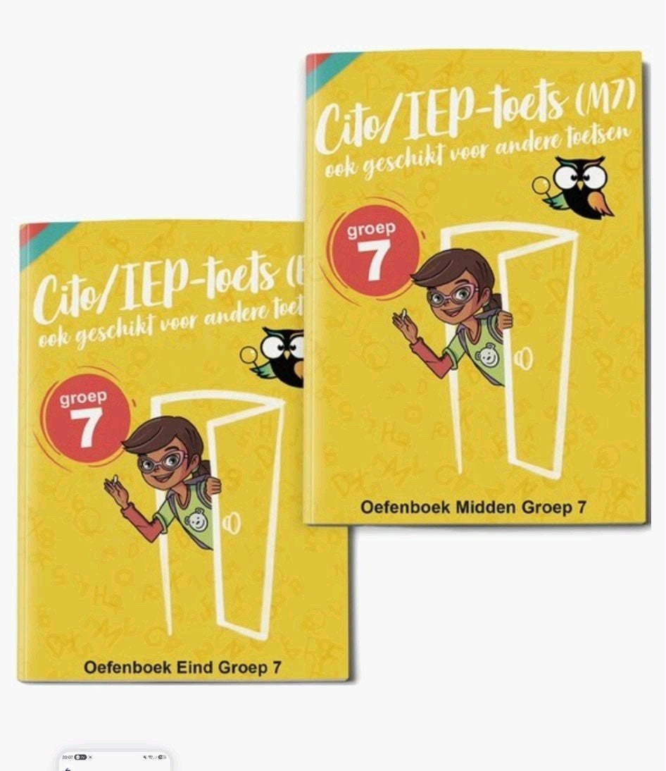 Cito/IEP-toets Oefenboeken Groep 7 deel 1 en 2) online pdf, Boeken, Schoolboeken, Ophalen, Zo goed als nieuw, Overige niveaus