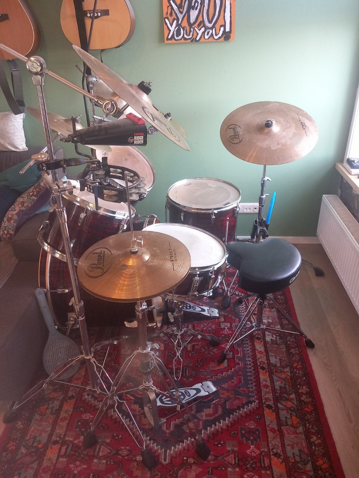 Foto 4 van Pearl EXR Drumstel - Compleet met bekkens en hardware