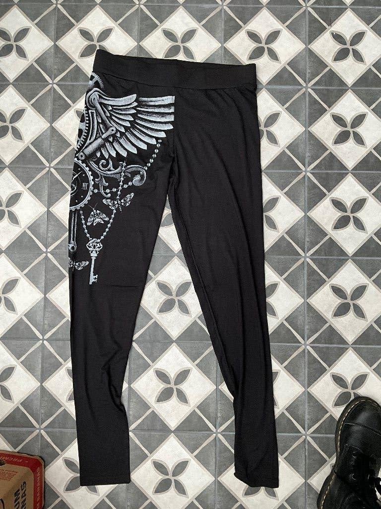 Gave legging Merk Gothicana Maat XXL Zie foto Nieuw, Legging, Zwart, Gave legging Merk Gothicana Maat XXL Zie foto Nieuw, Nieuw