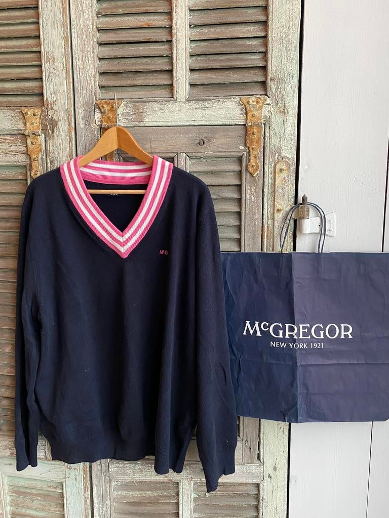 Prachtige knitted/gebreide McGREGOR V-hals trui size XL, Maat 56/58 (XL), Ophalen of Verzenden, Zo goed als nieuw, McGregor