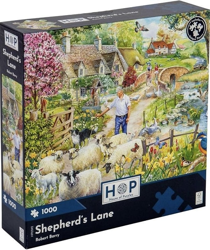 House of Puzzles - Shepherd’s Lane - 1000 stukjes, Ophalen of Verzenden, 500 t/m 1500 stukjes, Nieuw, Legpuzzel
