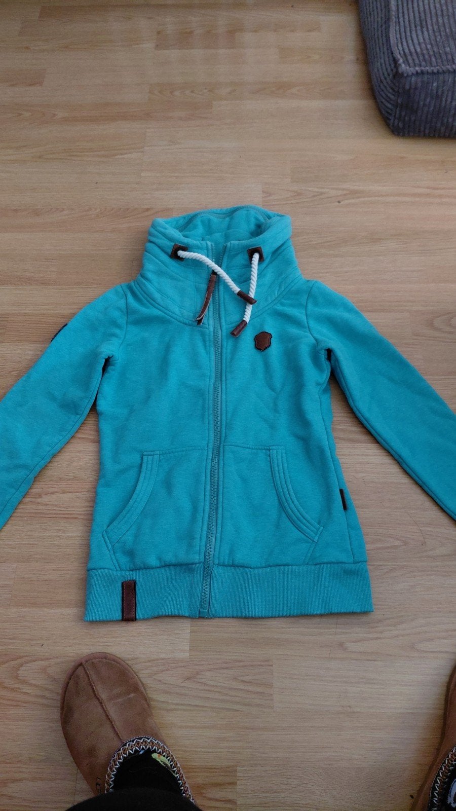 Naketano hoodie turquoise XS, Overige kleuren, Ophalen of Verzenden, Zo goed als nieuw, Maat 34 (XS) of kleiner
