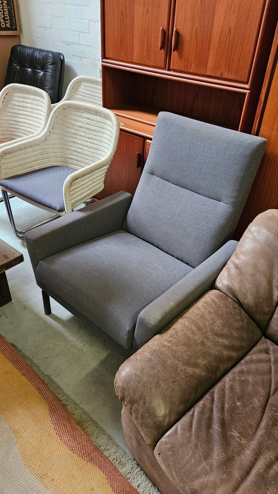 Vintage Gelderland fauteuils 2x, hoge en lage rugleuning, se, Huis en Inrichting, Fauteuils, Ophalen, Gebruikt, Vintage, 75 tot 100 cm