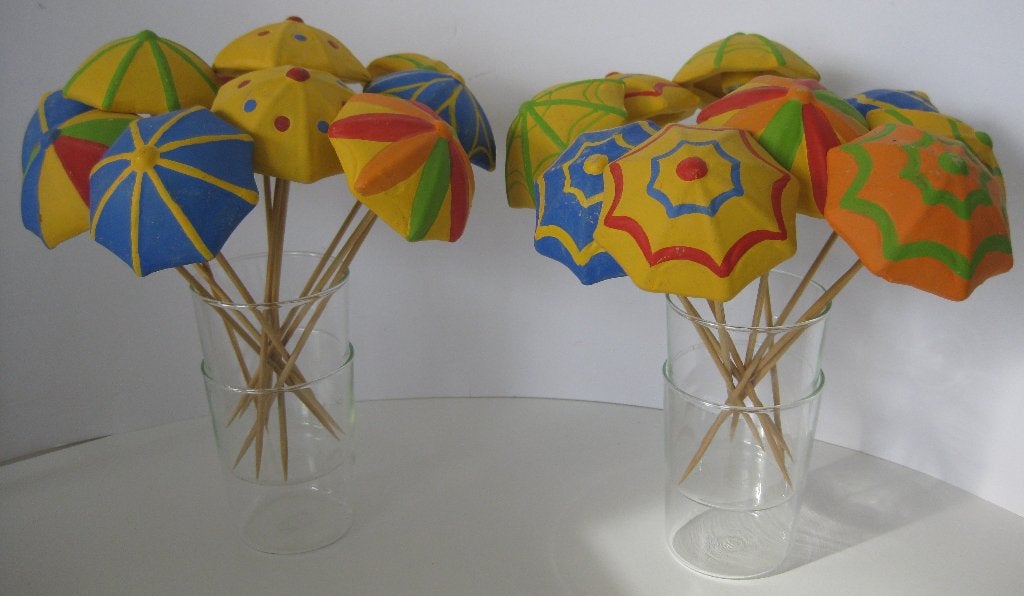 Deco Parasols / Decoratie Parasolletjes 18 stuks hoogte 20, Ophalen of Verzenden, Nieuw, Meerkleurig, Overige materialen
