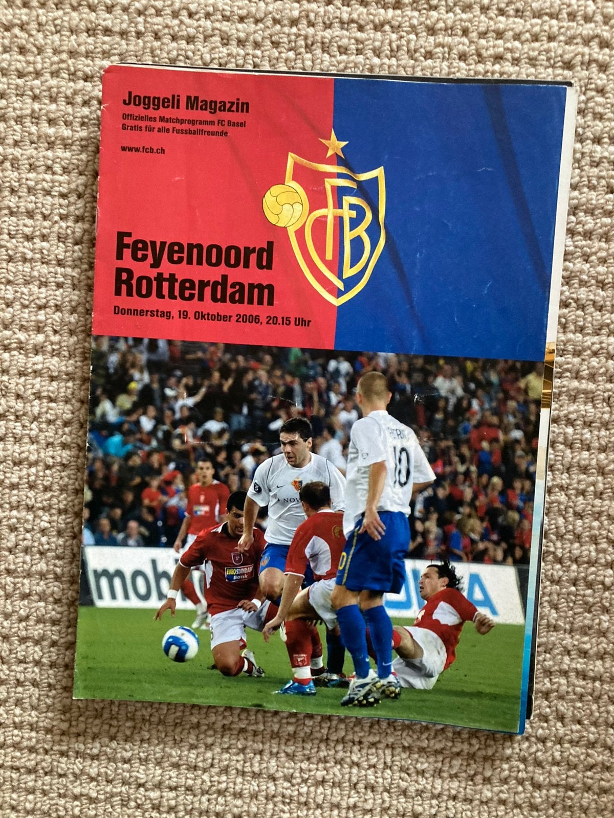 programma Basel Feyenoord 2006, Ophalen of Verzenden, Zo goed als nieuw, Feyenoord, Boek of Tijdschrift
