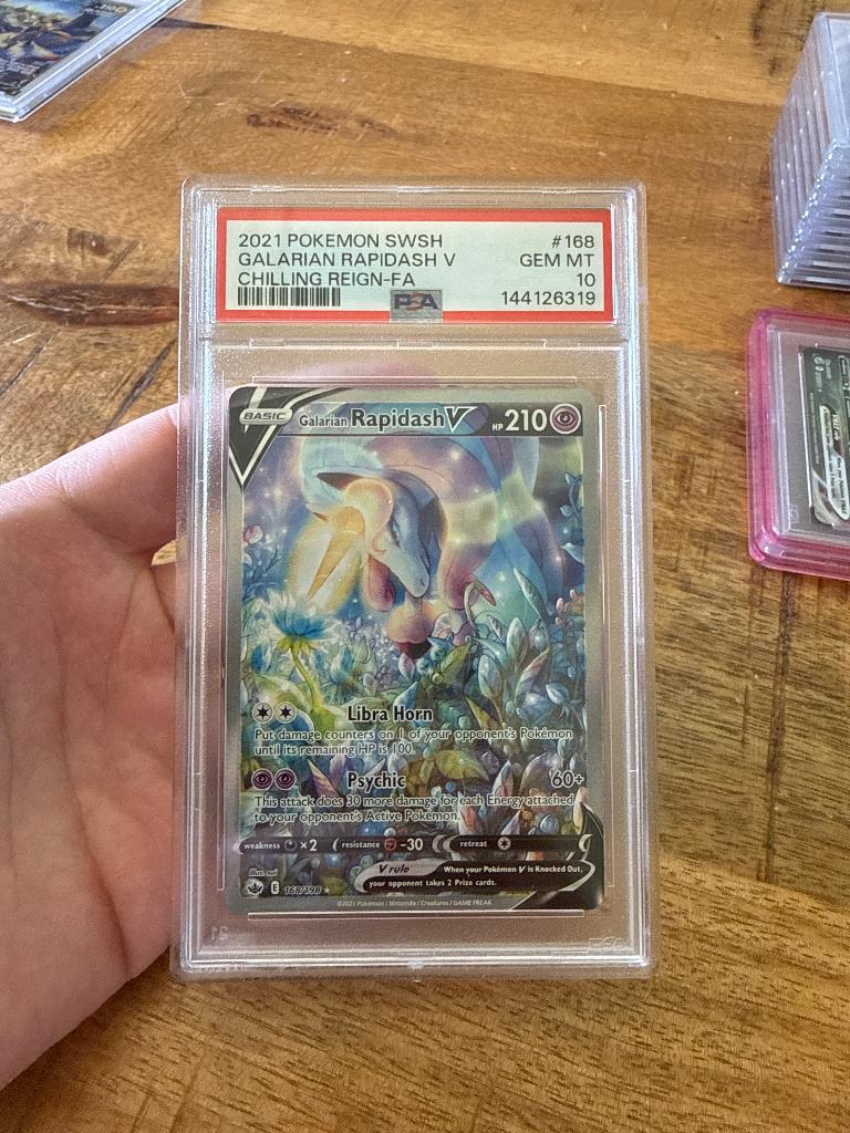 Galarian Rapidash V 168 PSA 10, Ophalen of Verzenden, Nieuw, Losse kaart