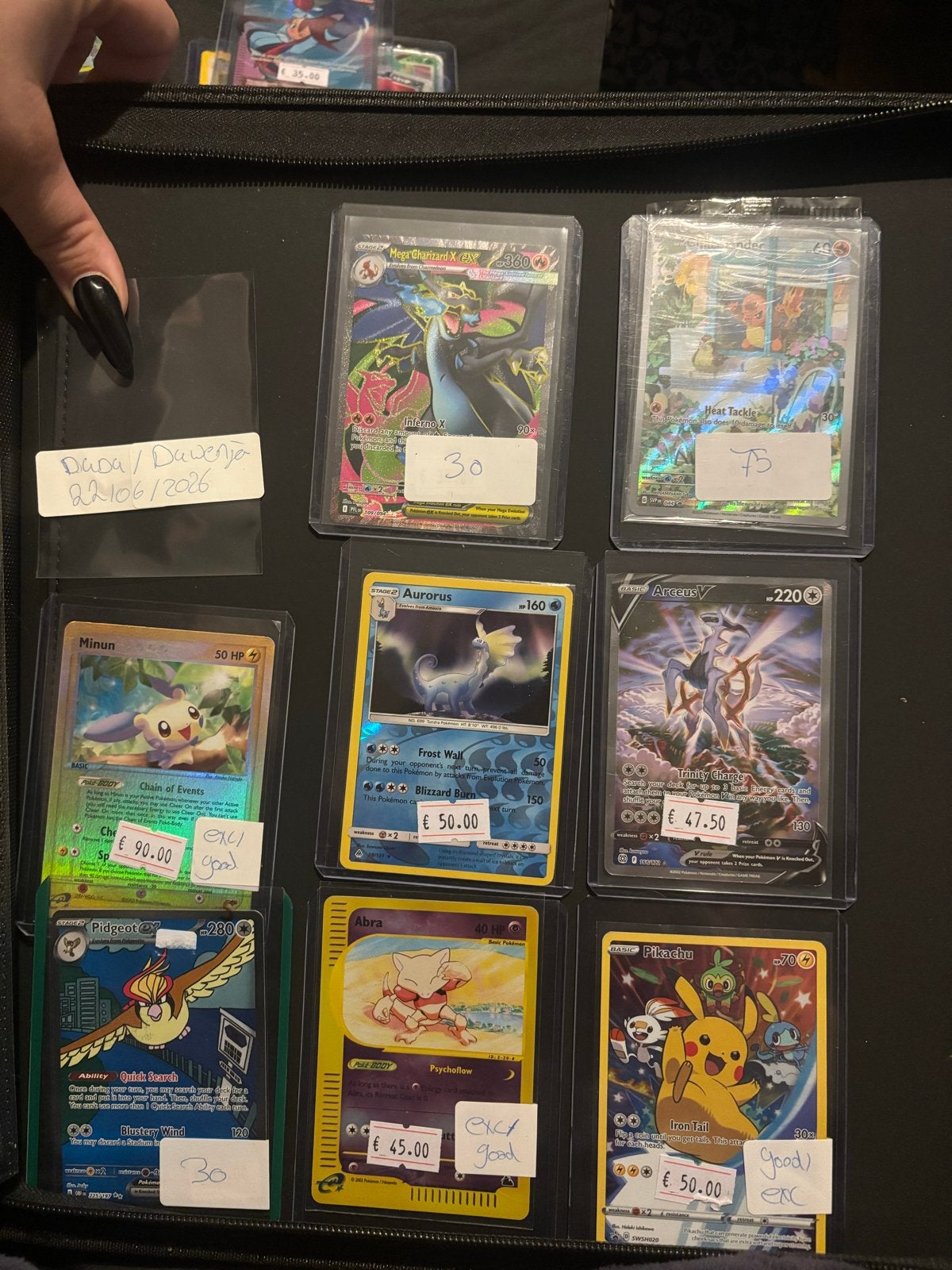 Pokémon kaarten, Ophalen of Verzenden, Gebruikt, Meerdere kaarten, Foil