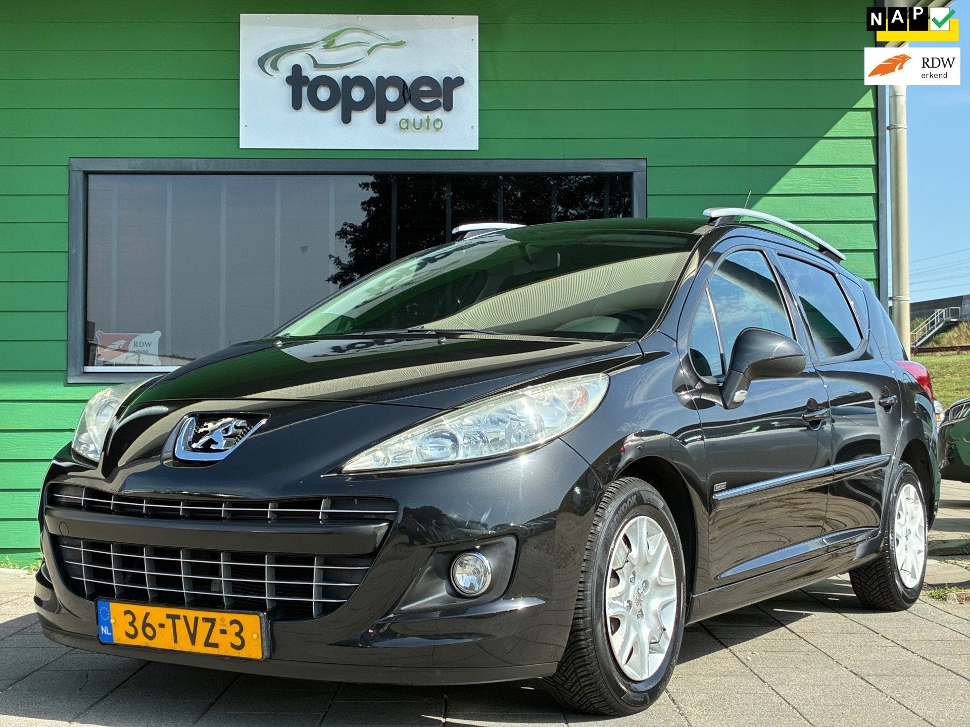 Peugeot 207 SW 1.4 VTi Sportium|1e Eigenaar|NAP|Airco|Cruise, Voorwielaandrijving, Euro 5, Gebruikt, Zwart