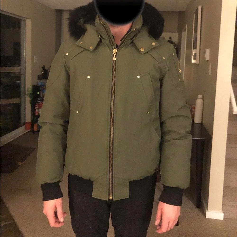 Moose Knuckles Bomber Jas - Heren - Maat L/XL - Groen, Kleding | Heren, Ophalen of Verzenden, Nieuw, Maat 52/54 (L), Groen