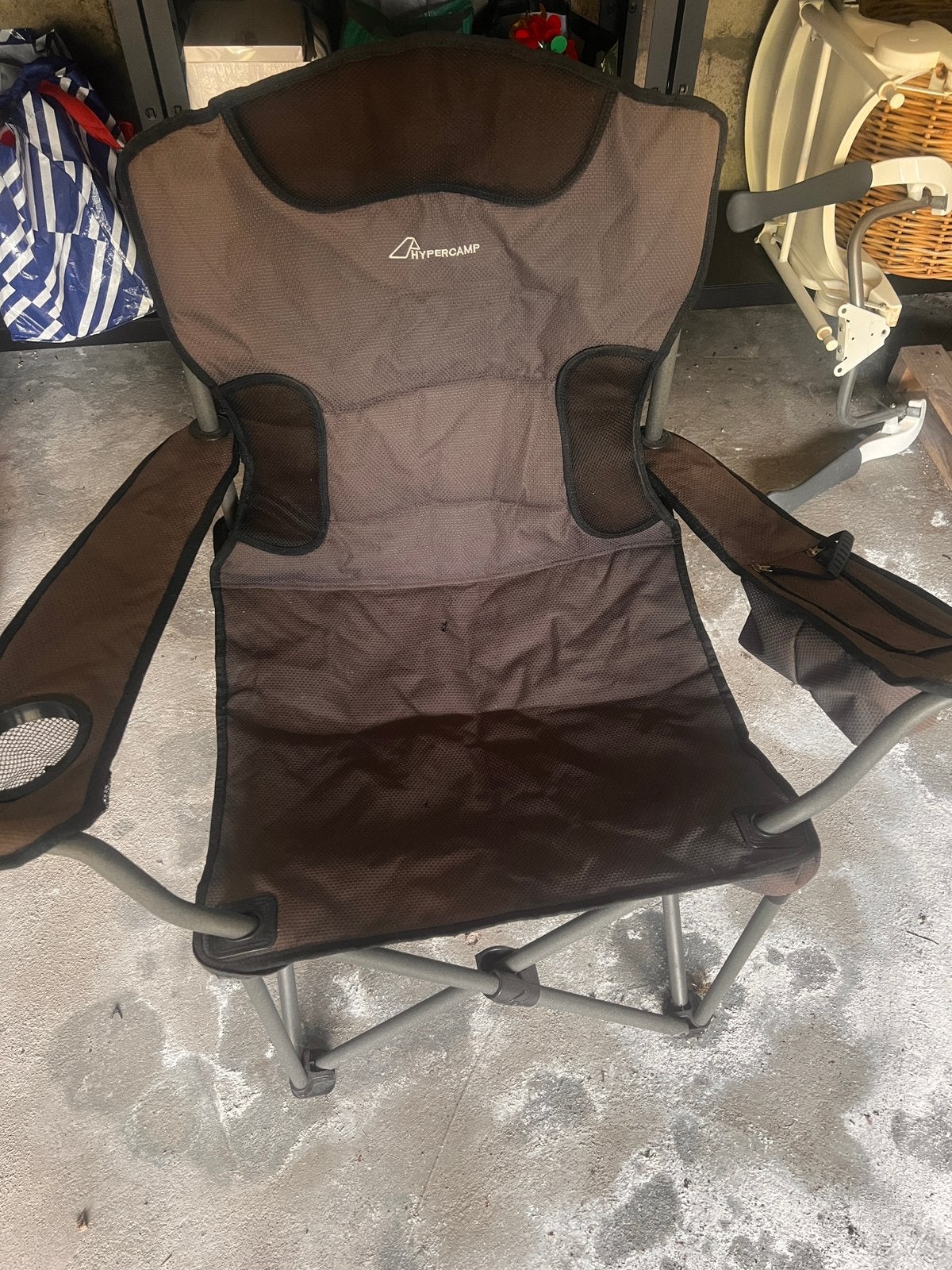 2 stuks stevige camping stoelen inklapbaar, Caravans en Kamperen, Ophalen, Gebruikt, Campingstoel