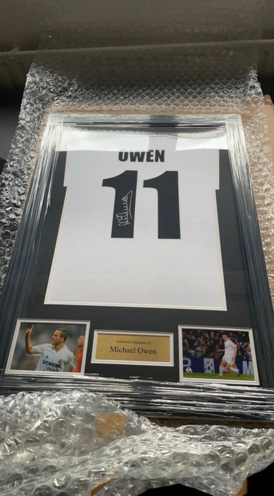 Gesigneerd Michael Owen shirt met certificaat, Verzenden, Zo goed als nieuw, Buitenlandse clubs, Shirt