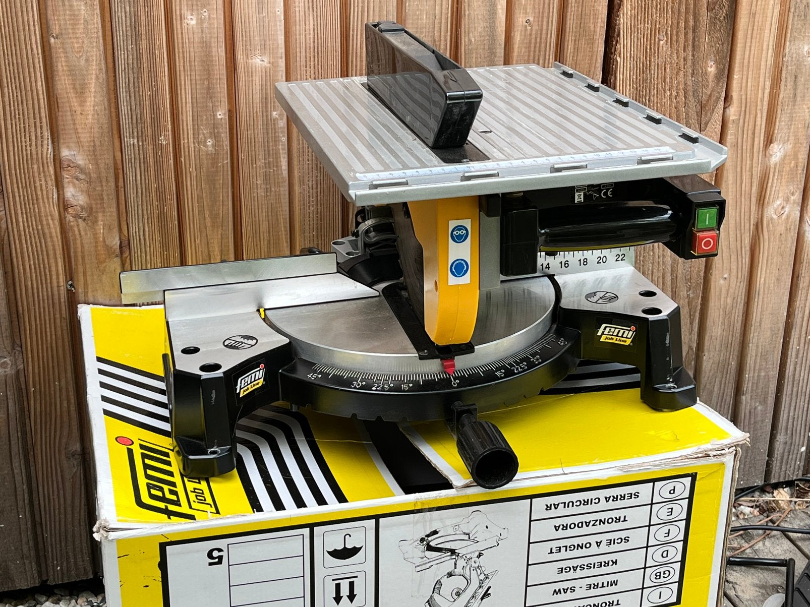 Femi Job Line TR078 Afkortzaag, Doe-het-zelf en Verbouw, Gereedschap | Zaagmachines, Gebruikt, Ophalen of Verzenden, Afkortzaag