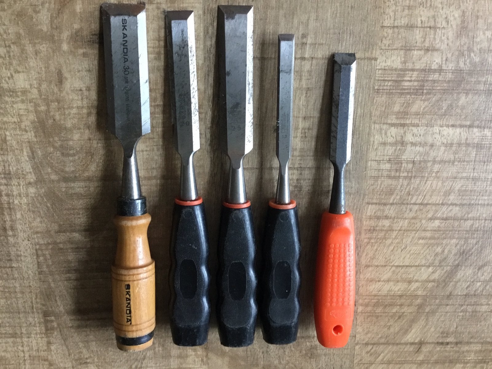 Hout steekbeitels, Ophalen of Verzenden, Zo goed als nieuw