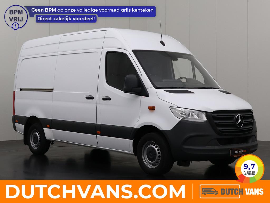 Mercedes-Benz Sprinter 317CDi L2H2 | Leder | Navigatie | Mul, Auto's, Bestelauto's, Gebruikt, Wit, 170 pk, Multifunctioneel stuurwiel