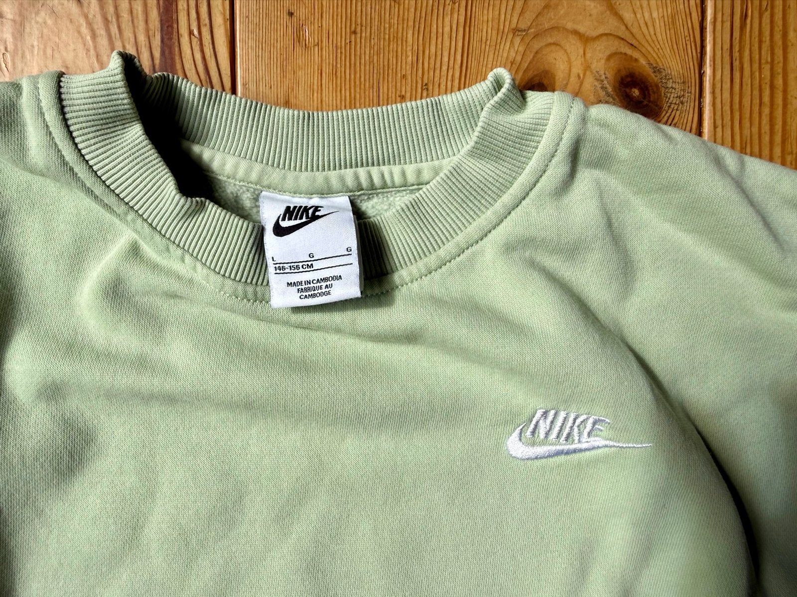 Nike Vintage Groene Sweater Maat L, Ophalen of Verzenden, Gedragen, Maat 42/44 (L), Groen