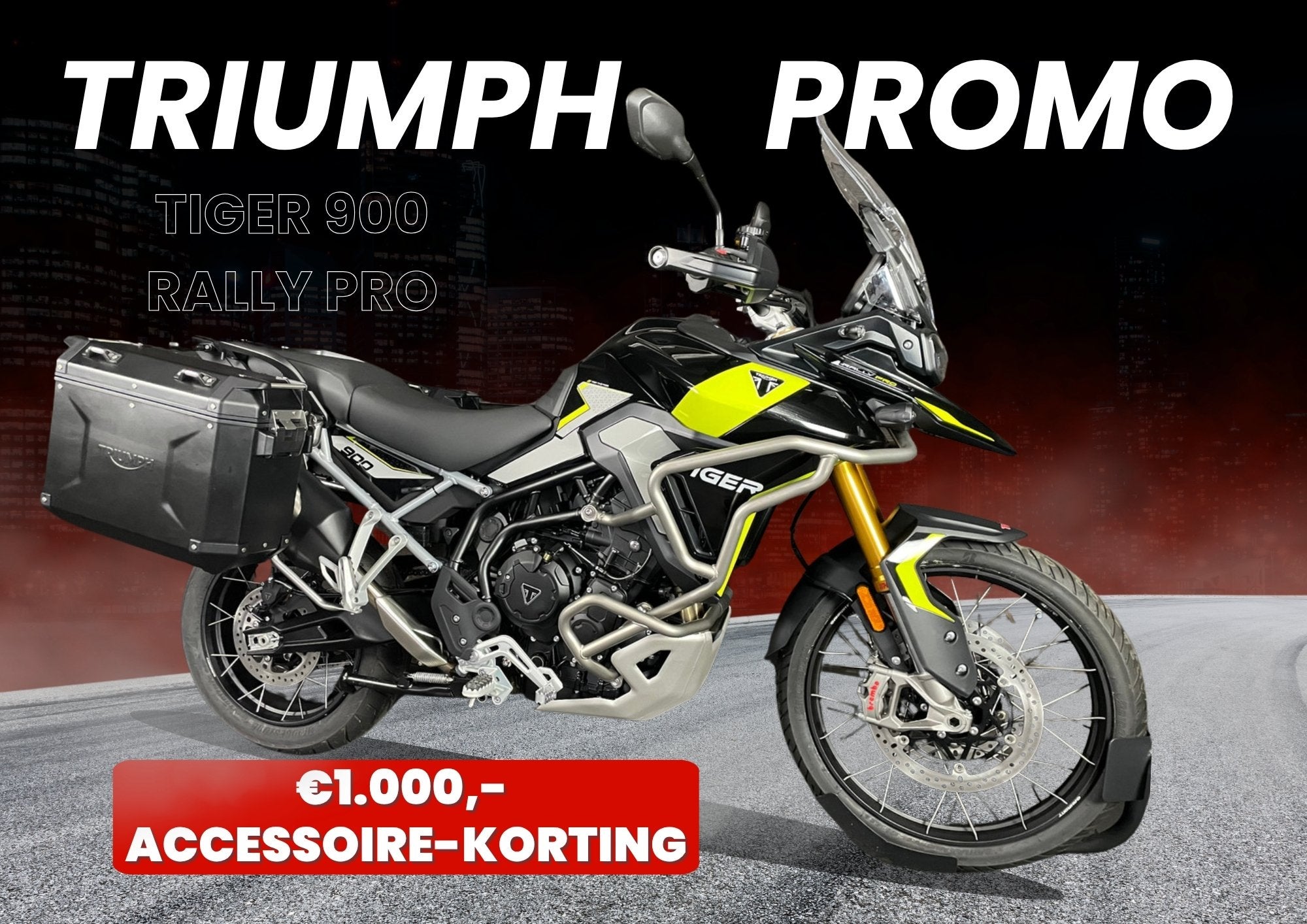 Triumph TIGER 900 RALLY PRO BLACK YELLOW (bj 2026), Motoren, 888 cc, Bedrijf, Meer dan 35 kW, Toermotor