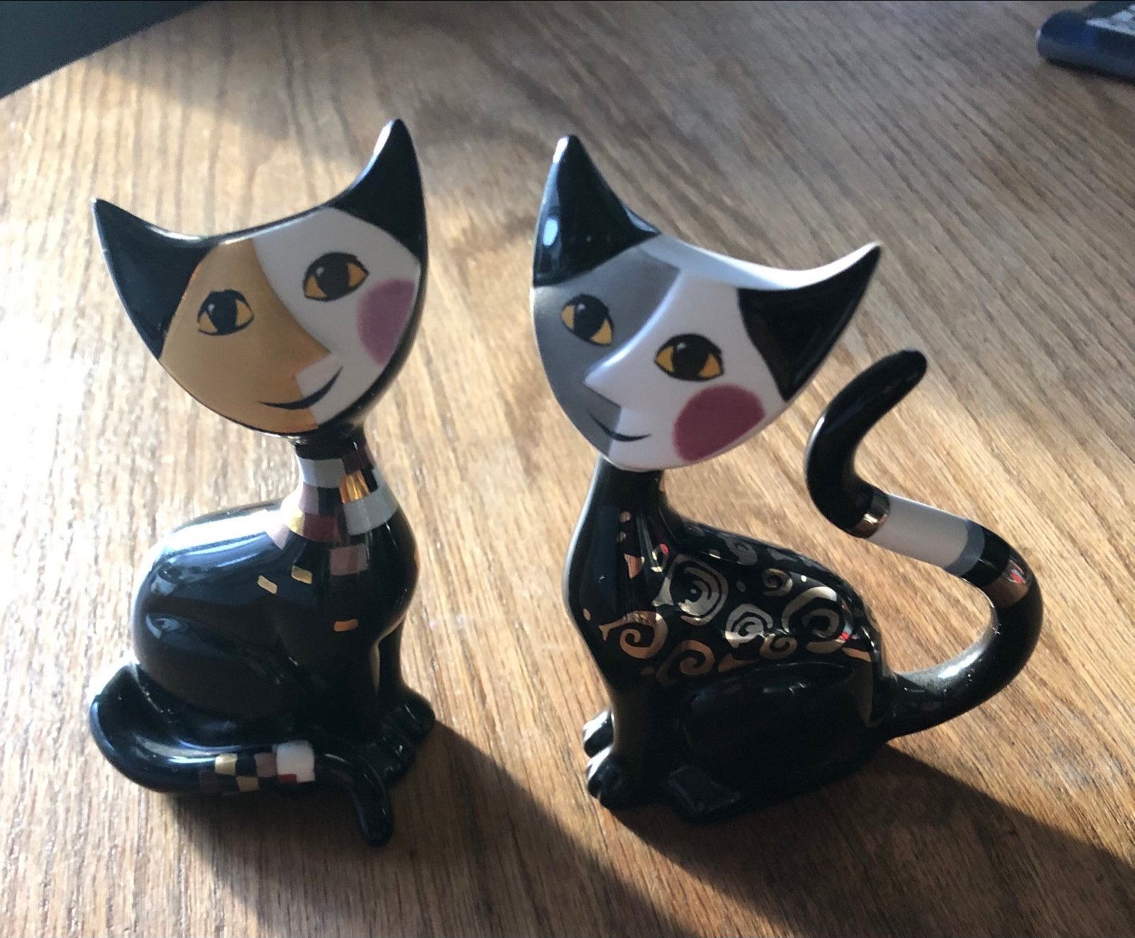 Goebel Rosina Wachtmeister kattenbeeldjes - set van 2, Ophalen of Verzenden, Zo goed als nieuw, Dier
