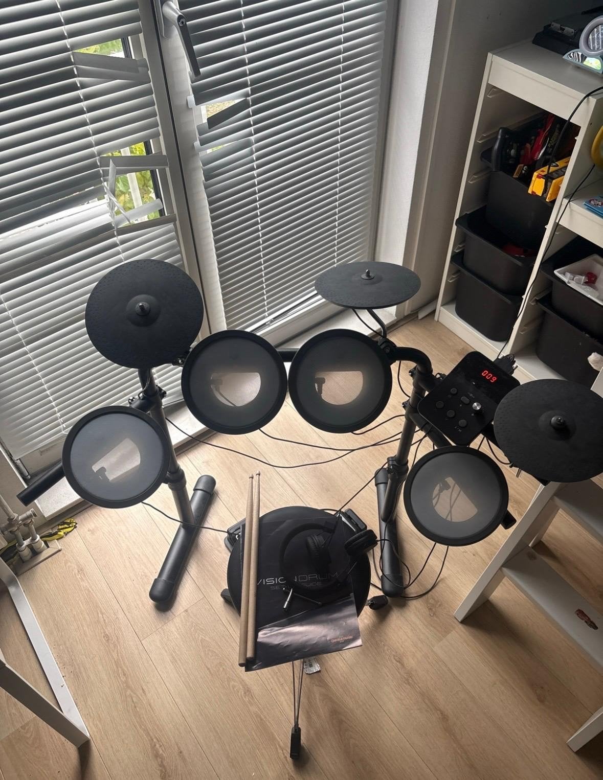 Elektronisch drumstel voor beginners - compleet pakket, Ophalen, Zo goed als nieuw, Overige merken, Elektronisch