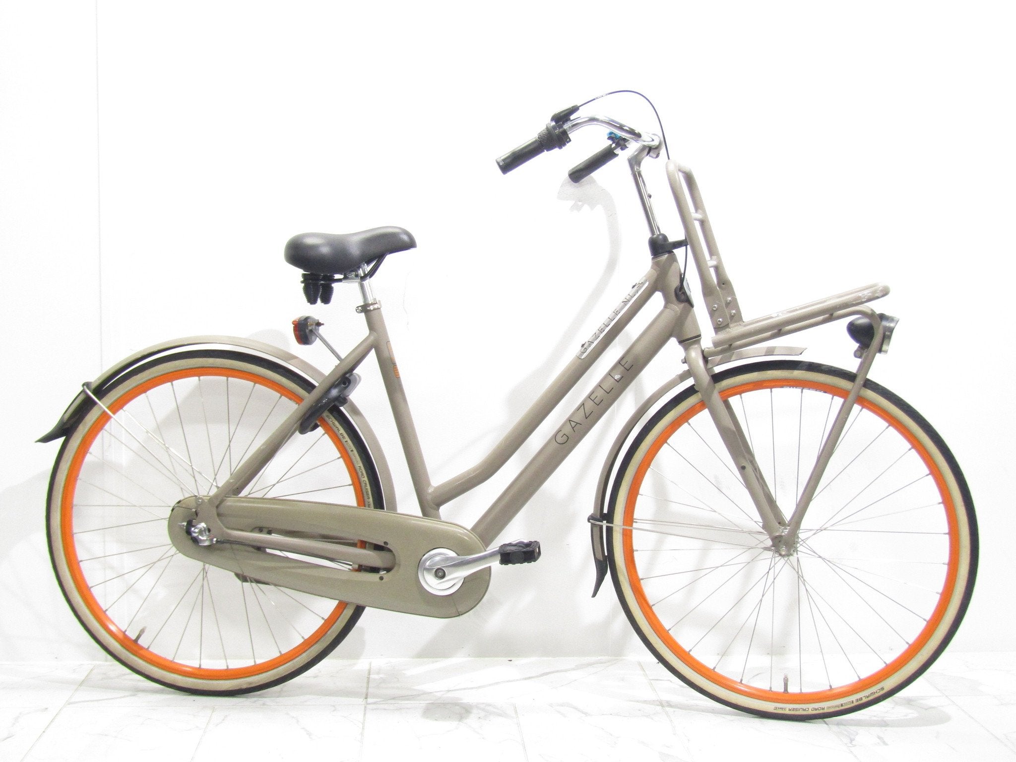 Gazelle Puur nl bruin dames 54cm 28inch, 53 tot 56 cm, Gebruikt, Gazelle, Versnellingen