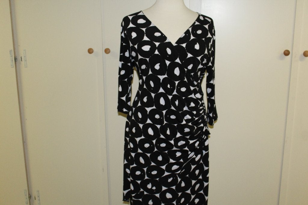 Joseph Ribkoff prachtig elegante jurk zwart/wit mt 48, Kleding | Dames, Overige kleuren, ., Maat 46/48 (XL) of groter, Joseph Ribkoff