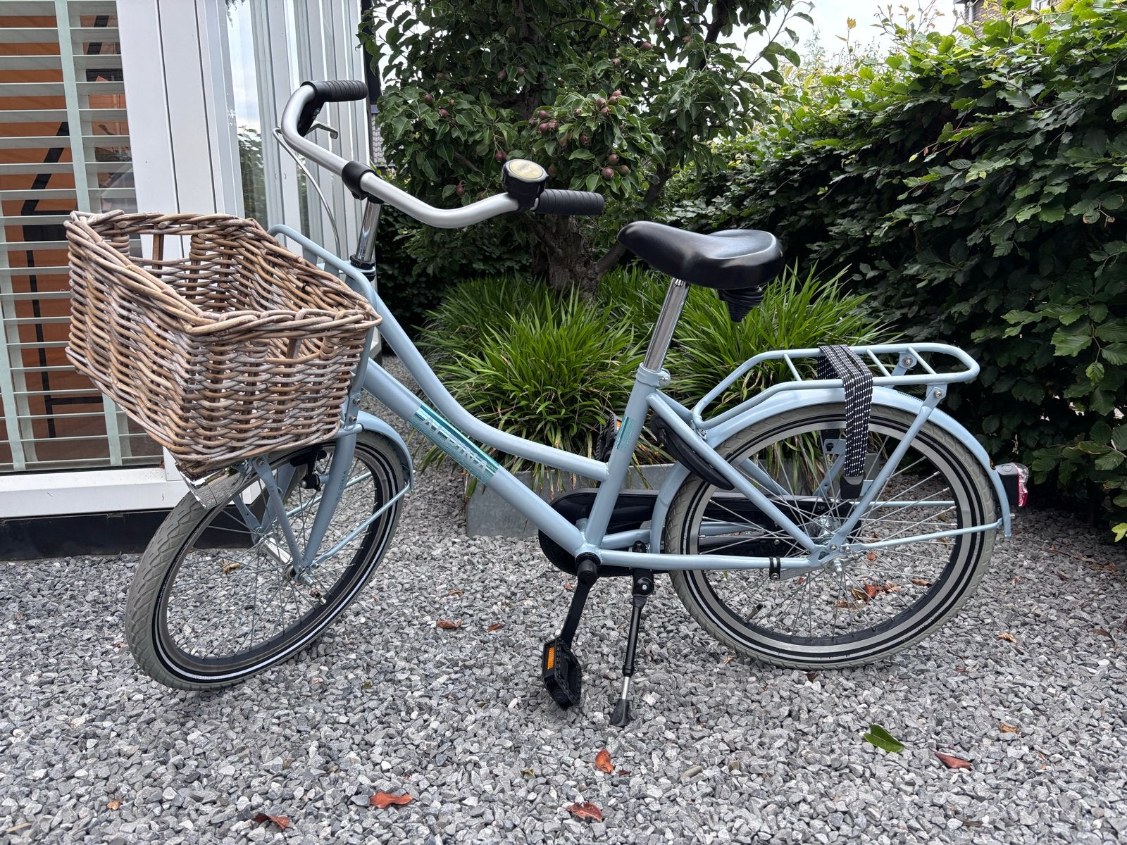 *Alpina Cargo 20 inch meisjesfiets lichtblauw met mand*, Fietsen en Brommers, Fietsen | Meisjes, Ophalen, Gebruikt, Velgrem, Handrem