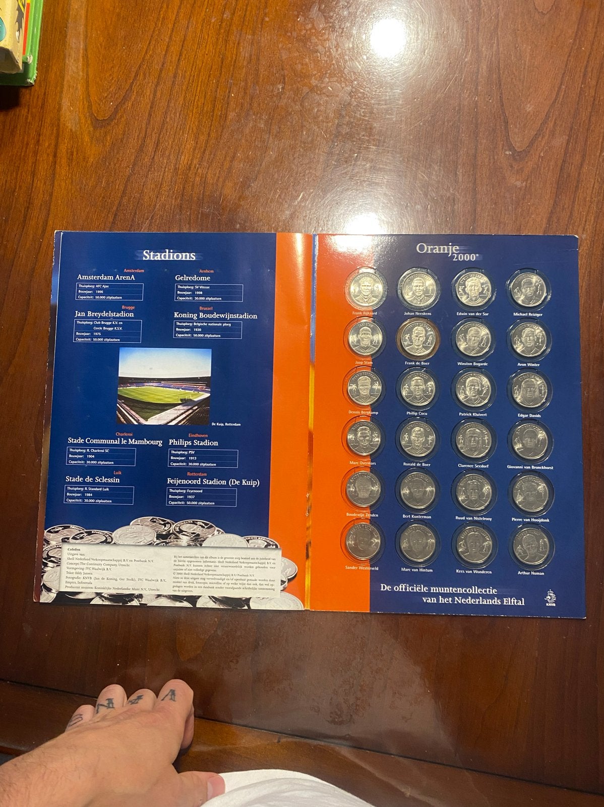 Oranje 2000: Officiële muntencollectie Nederlands Elftal, Postzegels en Munten, Ophalen of Verzenden, Koningin Beatrix, Overige waardes