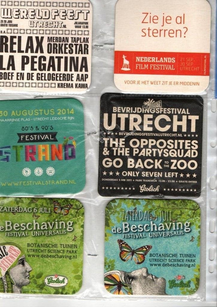 UTRECHT BIERVILTJES, Verzamelen, Biermerken, Verzenden, Nieuw, Viltje(s), Overige merken