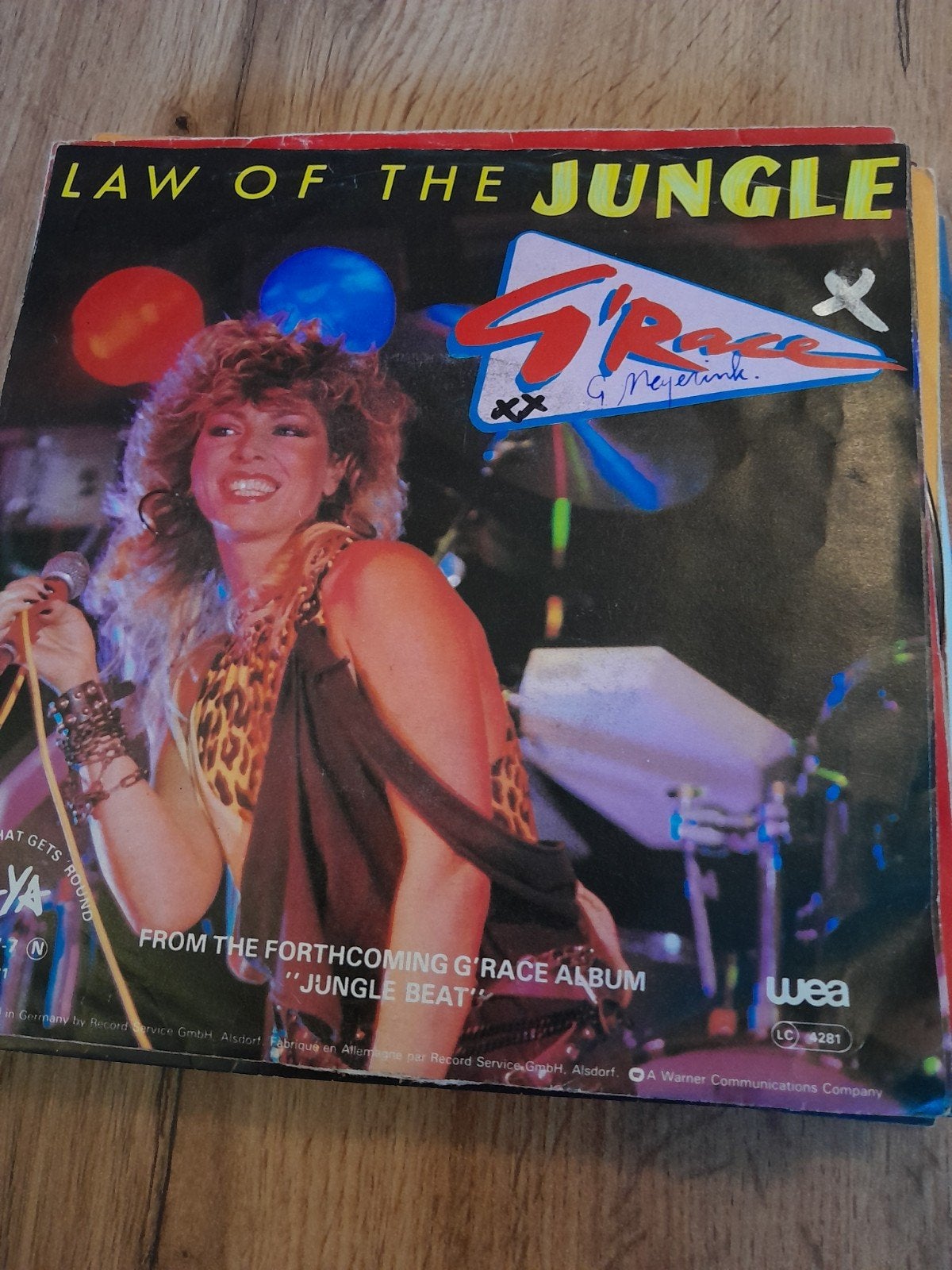 g,race 7 inch law of the jungle, Ophalen of Verzenden, Zo goed als nieuw, Pop