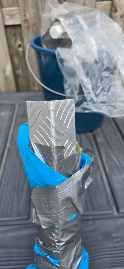 Traanplaat aluminium hoekprofielen, Ophalen of Verzenden, Gebruikt, Aluminium