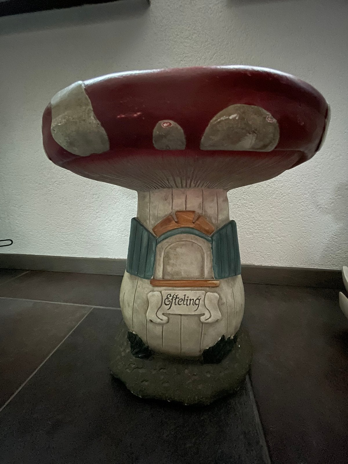 Efteling Tuinbeeld Paddenstoel uit 2011 - Perfecte Staat, Verzamelen, Efteling, Zo goed als nieuw, Beeldje of Poppetje, Ophalen