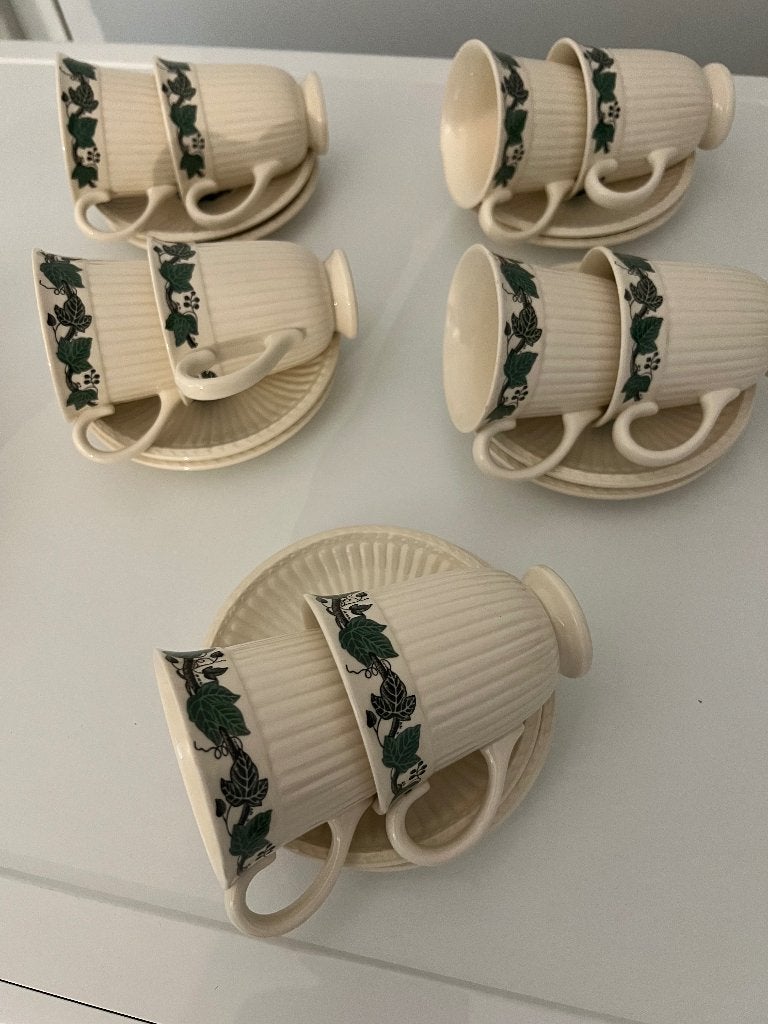 Wedgwood Stratford koffiekop met schotel, Ophalen, Zo goed als nieuw, Overige stijlen, Kop(pen) en/of Schotel(s)
