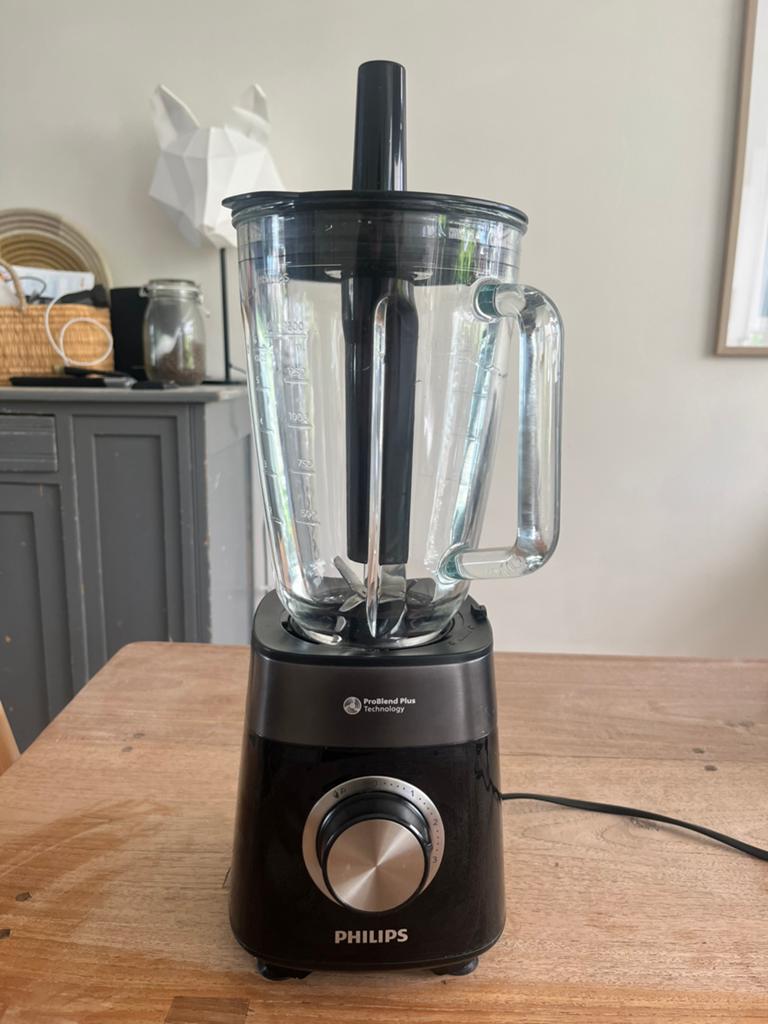 Philips ProBlend Plus blender te koop, Ophalen, 1 tot 2 liter, 3 snelheden of meer, Zo goed als nieuw