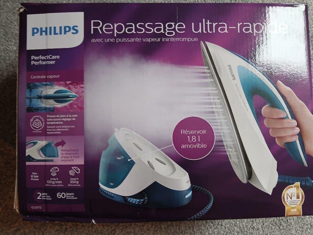 Philips Stoomstrijkijzer GC8713 - Zo Goed Als Nieuw, Ophalen, Zo goed als nieuw, Strijkijzer met snoer