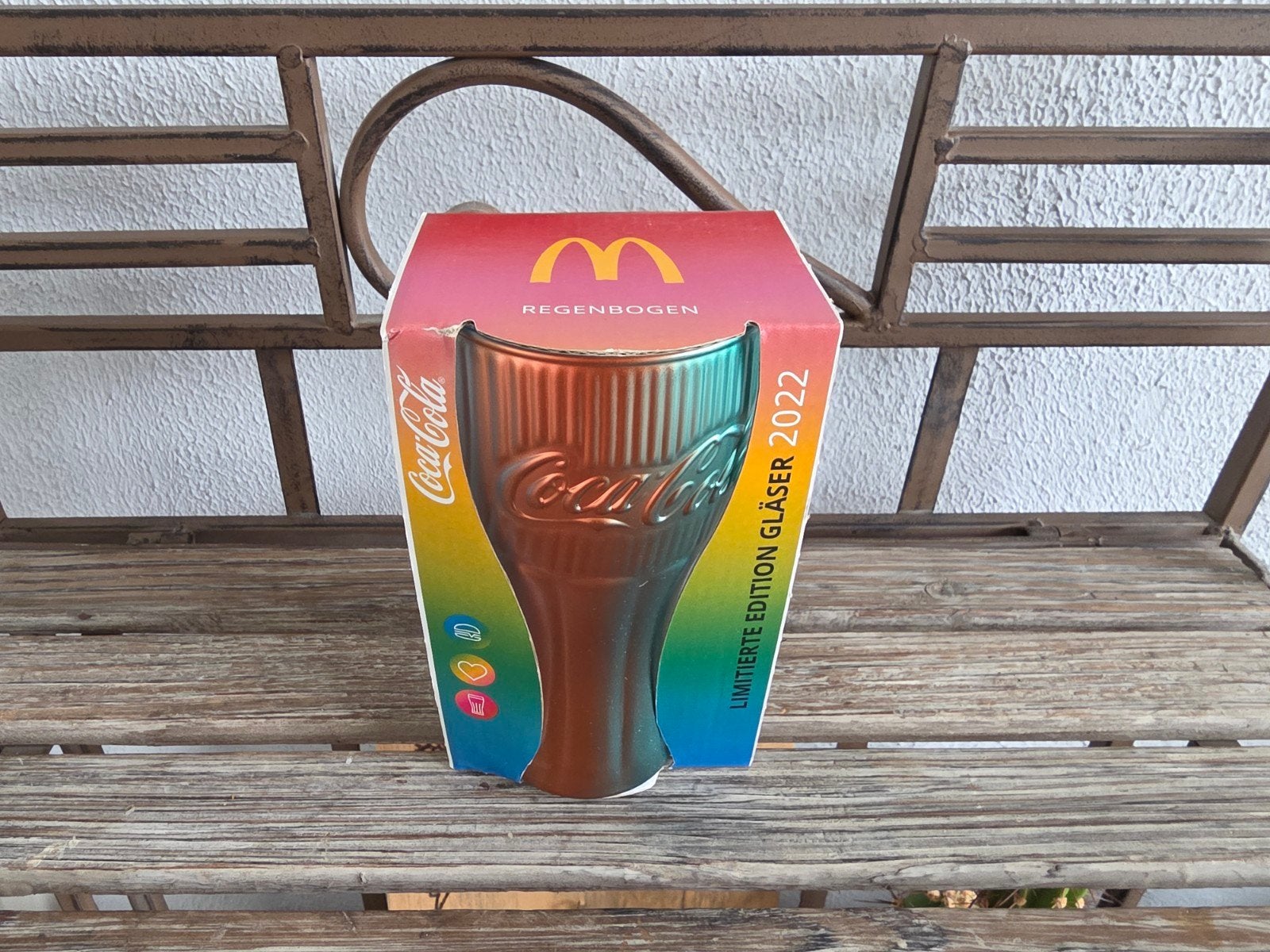 McDonald's Coca-Cola Regenboog Glas 2022 Limited Edition, Verzamelen, Ophalen, Nieuw