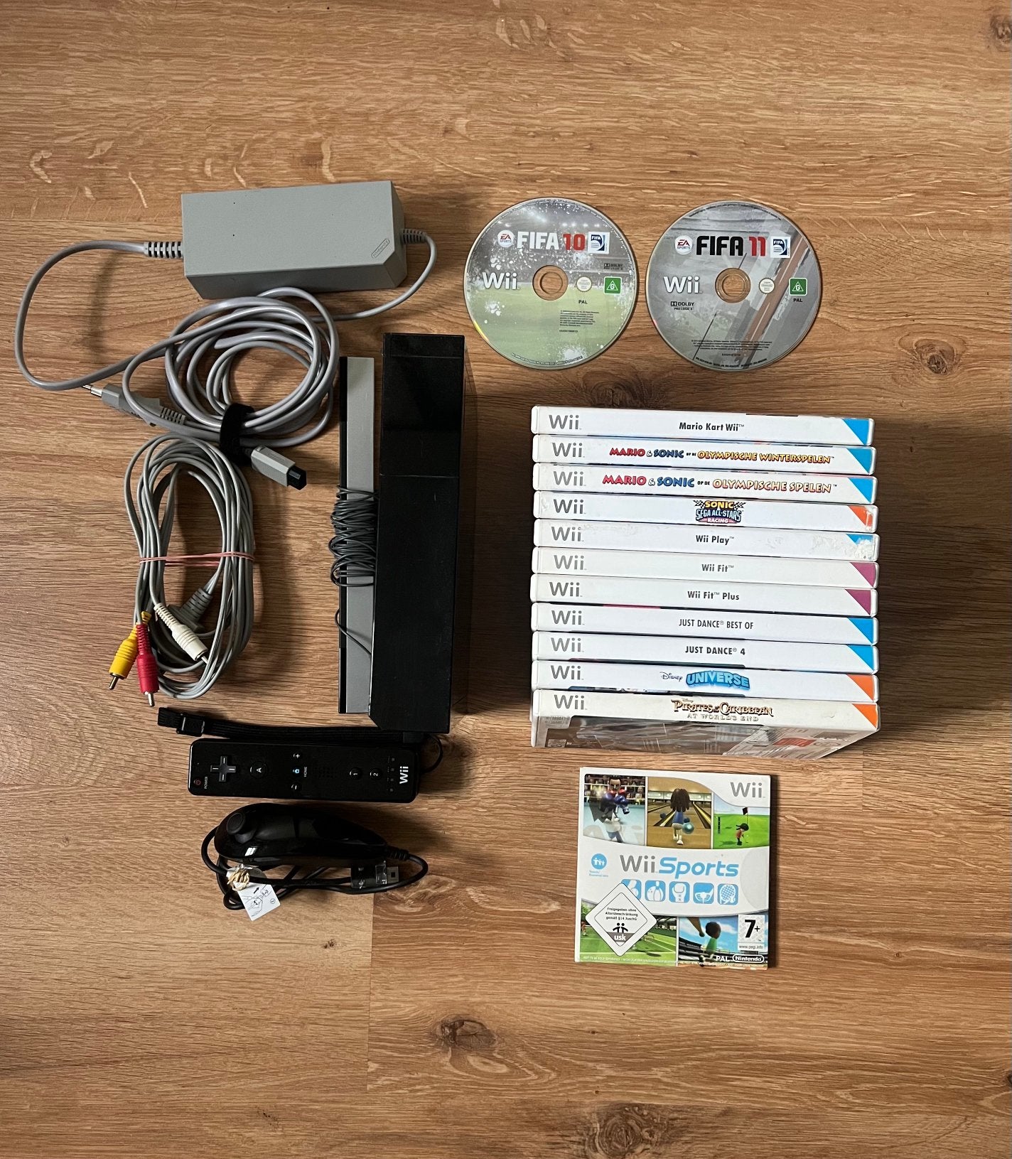 Nintendo Wii met spellen, Ophalen of Verzenden, Gebruikt, Met 1 controller, Met games