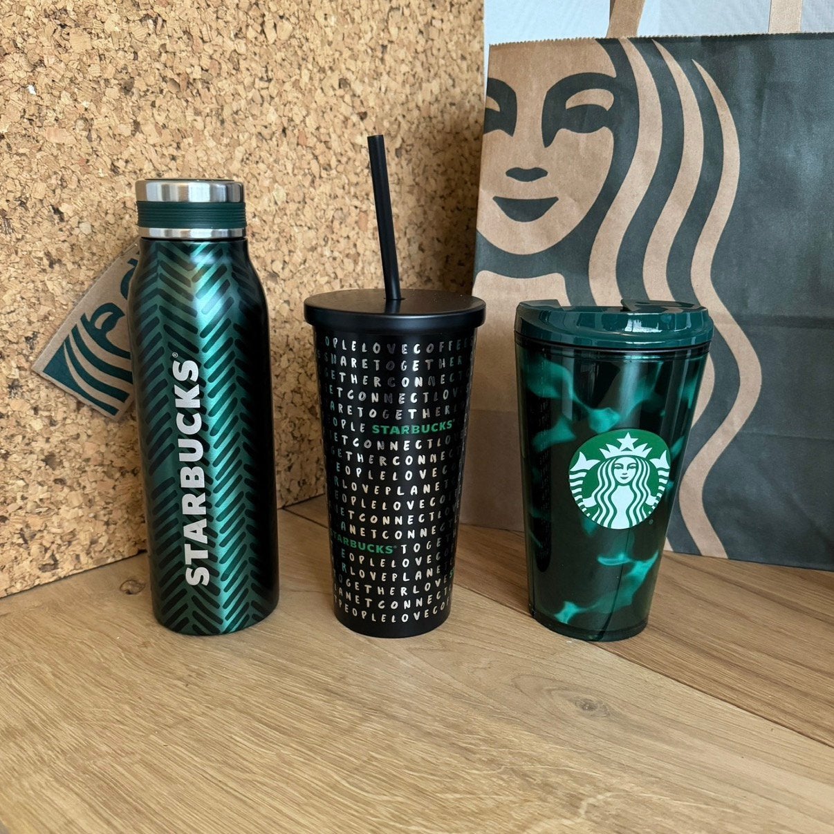 3 Starbucks items, Overige materialen, Overige typen, Nieuw, Ophalen of Verzenden