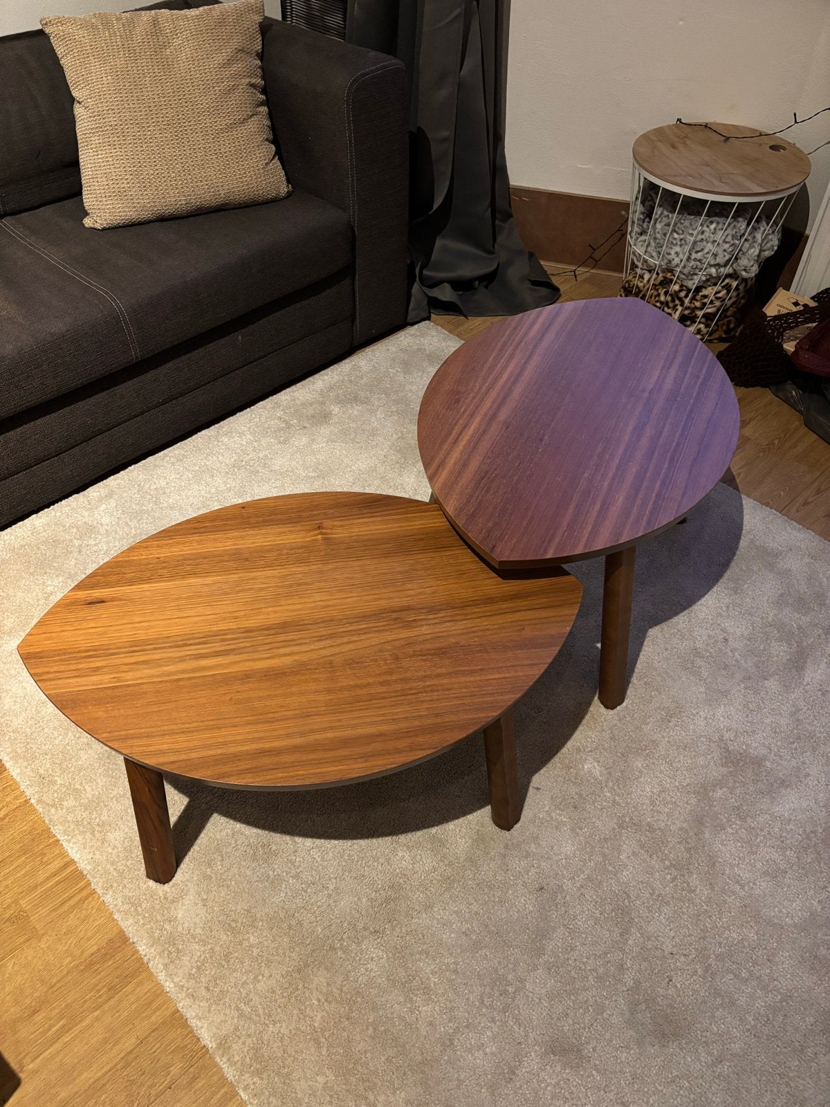 IKEA Stockholm bijzettafels/salontafels, Ophalen, 50 tot 100 cm, Zo goed als nieuw, Overige vormen