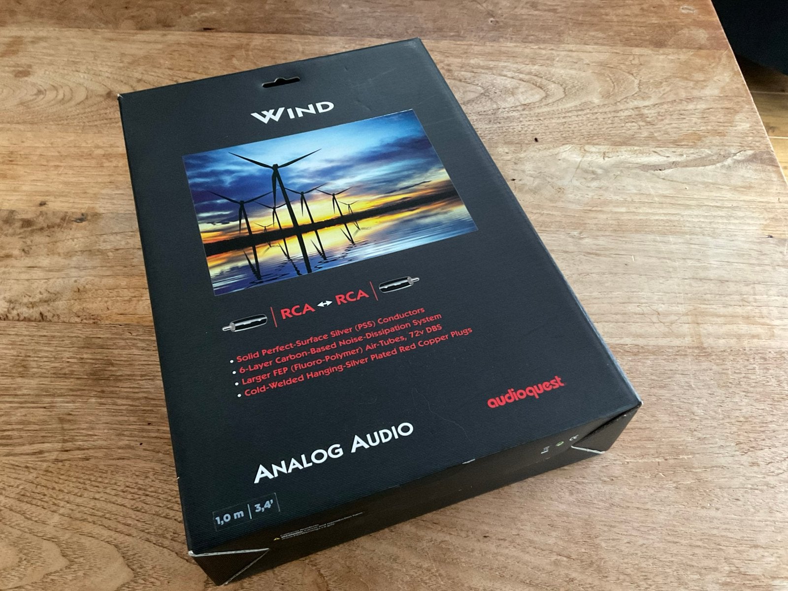 Audioquest wind rca rca 1meter, Ophalen, Zo goed als nieuw, Minder dan 2 meter, Interlink-kabel