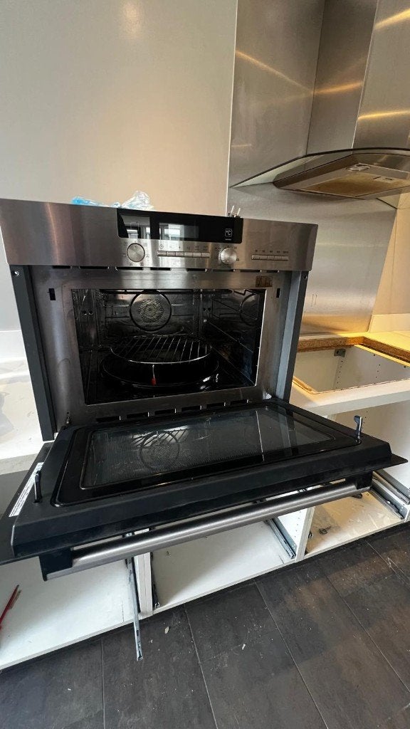 Siemens HB84H501 inbouw combi oven, Ophalen, 45 tot 50 cm, Gebruikt, Minder dan 45 cm